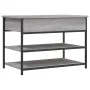 Banco zapatero madera de ingeniería gris Sonoma 70x42,5x50 cm by , Benches for halls and storage - Ref: Foro24-839031, Price:...