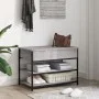 Banco zapatero madera de ingeniería gris Sonoma 70x42,5x50 cm by , Benches for halls and storage - Ref: Foro24-839031, Price:...