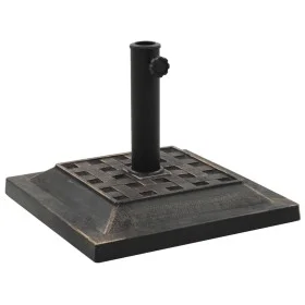 Base de sombrilla cuadrada de poliresina 12 kg bronce de vidaXL, Bases para sombrillas - Ref: Foro24-45207, Precio: 54,12 €, ...