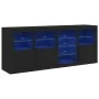 Aparador con luces LED negro 164x37x67 cm by , Sideboards - Ref: Foro24-3209052, Price: 235,45 €, Discount: %