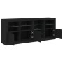 Aparador con luces LED negro 164x37x67 cm de , Aparadores - Ref: Foro24-3209052, Precio: 241,04 €, Descuento: %