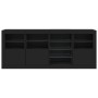 Aparador con luces LED negro 164x37x67 cm de , Aparadores - Ref: Foro24-3209052, Precio: 241,04 €, Descuento: %