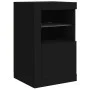Aparador con luces LED negro 164x37x67 cm by , Sideboards - Ref: Foro24-3209052, Price: 235,45 €, Discount: %