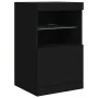 Schwarzer Schrank mit LED-Lichtern 164x37x67 cm von , Sideboards - Ref: Foro24-3209052, Preis: 235,45 €, Rabatt: %