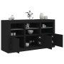 Aparador con luces LED negro 123x37x67 cm de , Aparadores - Ref: Foro24-3209059, Precio: 174,71 €, Descuento: %