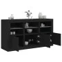 Aparador con luces LED negro 123x37x67 cm by , Sideboards - Ref: Foro24-3209059, Price: 173,48 €, Discount: %