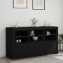 Aparador con luces LED negro 123x37x67 cm de , Aparadores - Ref: Foro24-3209059, Precio: 174,71 €, Descuento: %