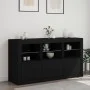 Aparador con luces LED negro 123x37x67 cm by , Sideboards - Ref: Foro24-3209059, Price: 173,48 €, Discount: %