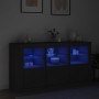 Aparador con luces LED negro 123x37x67 cm de , Aparadores - Ref: Foro24-3209059, Precio: 174,71 €, Descuento: %