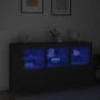Aparador con luces LED negro 123x37x67 cm by , Sideboards - Ref: Foro24-3209059, Price: 173,48 €, Discount: %