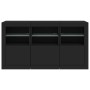 Aparador con luces LED negro 123x37x67 cm de , Aparadores - Ref: Foro24-3209059, Precio: 174,71 €, Descuento: %