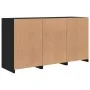 Aparador con luces LED negro 123x37x67 cm by , Sideboards - Ref: Foro24-3209059, Price: 173,48 €, Discount: %