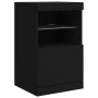 Aparador con luces LED negro 123x37x67 cm de , Aparadores - Ref: Foro24-3209059, Precio: 174,71 €, Descuento: %