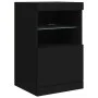 Aparador con luces LED negro 123x37x67 cm by , Sideboards - Ref: Foro24-3209059, Price: 173,48 €, Discount: %