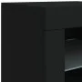 Aparador con luces LED negro 123x37x67 cm by , Sideboards - Ref: Foro24-3209059, Price: 173,48 €, Discount: %