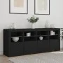 Aparador con luces LED negro 163x37x67 cm de , Aparadores - Ref: Foro24-3209073, Precio: 203,59 €, Descuento: %