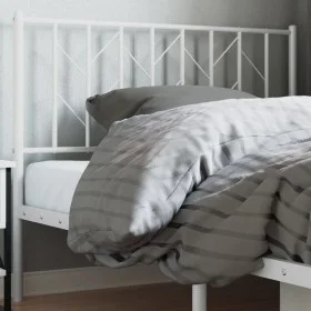 Cabecero de metal blanco 107 cm de , Cabeceros y pies de cama - Ref: Foro24-374516, Precio: 22,72 €, Descuento: %