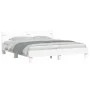 Estructura de cama cabecero y luces LED blanca 180x200 cm de , Camas y somieres - Ref: Foro24-3207525, Precio: 143,01 €, Desc...