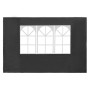 Pared lateral de carpa de fiesta con ventana 2 uds PE antracita de vidaXL, Carpas y cenadores - Ref: Foro24-45117, Precio: 21...