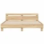 Estructura de cama cabecero y luces LED roble Sonoma 180x200 cm de , Camas y somieres - Ref: Foro24-3207527, Precio: 155,90 €...
