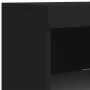 Aparadores con luces LED 3 piezas madera de ingeniería negro de , Aparadores - Ref: Foro24-3209122, Precio: 199,37 €, Descuen...