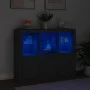 Aparadores con luces LED 3 piezas madera de ingeniería negro by , Sideboards - Ref: Foro24-3209101, Price: 216,98 €, Discount: %