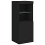 Aparadores con luces LED 3 piezas madera de ingeniería negro de , Aparadores - Ref: Foro24-3209101, Precio: 212,32 €, Descuen...