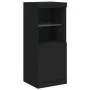 Aparadores con luces LED 3 piezas madera de ingeniería negro by , Sideboards - Ref: Foro24-3209101, Price: 216,98 €, Discount: %