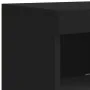 Aparadores con luces LED 3 piezas madera de ingeniería negro by , Sideboards - Ref: Foro24-3209101, Price: 216,98 €, Discount: %