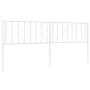 Cabecero de metal blanco 193 cm de , Cabeceros y pies de cama - Ref: Foro24-374523, Precio: 34,36 €, Descuento: %