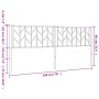 Cabecero de metal blanco 193 cm de , Cabeceros y pies de cama - Ref: Foro24-374523, Precio: 34,36 €, Descuento: %
