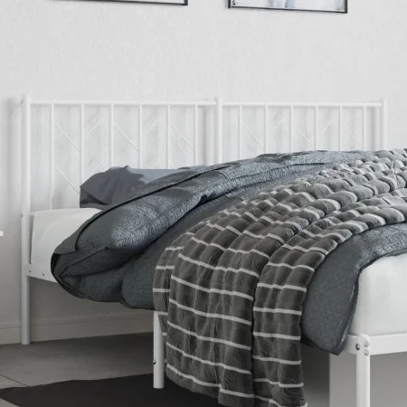 Kopfteil aus weißem Metall, 160 cm von , Kopf- und Fußteile - Ref: Foro24-374521, Preis: 32,43 €, Rabatt: %