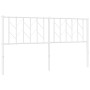 Cabecero de metal blanco 160 cm de , Cabeceros y pies de cama - Ref: Foro24-374521, Precio: 32,91 €, Descuento: %