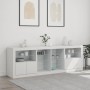 Aparador con luces LED blanco 202x37x67 cm de , Aparadores - Ref: Foro24-3209044, Precio: 239,07 €, Descuento: %
