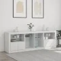 Aparador con luces LED blanco 202x37x67 cm de , Aparadores - Ref: Foro24-3209044, Precio: 230,26 €, Descuento: %