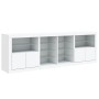 Aparador con luces LED blanco 202x37x67 cm de , Aparadores - Ref: Foro24-3209044, Precio: 239,07 €, Descuento: %
