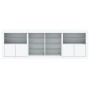 Aparador con luces LED blanco 202x37x67 cm de , Aparadores - Ref: Foro24-3209044, Precio: 239,07 €, Descuento: %