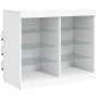 Aparador con luces LED blanco 202x37x67 cm de , Aparadores - Ref: Foro24-3209044, Precio: 230,26 €, Descuento: %