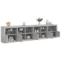 Aparador con luces LED gris hormigón 283x37x67 cm by , Sideboards - Ref: Foro24-3209019, Price: 266,73 €, Discount: %