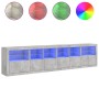 Aparador con luces LED gris hormigón 283x37x67 cm de , Aparadores - Ref: Foro24-3209019, Precio: 276,62 €, Descuento: %