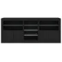 Aparador con luces LED negro 181,5x37x67 cm de , Aparadores - Ref: Foro24-3209038, Precio: 220,49 €, Descuento: %