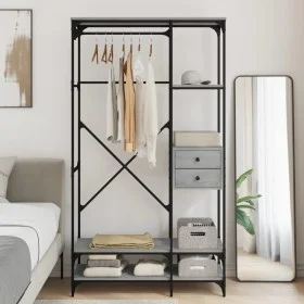 Armario con cajones madera ingeniería gris Sonoma 100x40x180 cm de , Armarios roperos - Ref: Foro24-838951, Precio: 127,98 €,...