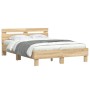 Cama con cabecero madera de ingeniería roble Sonoma 120x200 cm de , Camas y somieres - Ref: Foro24-3207429, Precio: 145,38 €,...