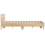 Cama con cabecero madera de ingeniería roble Sonoma 135x190 cm de , Camas y somieres - Ref: Foro24-3207443, Precio: 138,23 €,...