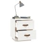 Mesitas de noche 2 uds madera maciza pino blanco 40x34x45 cm de vidaXL, Mesitas de noche - Ref: Foro24-818328, Precio: 87,11 ...
