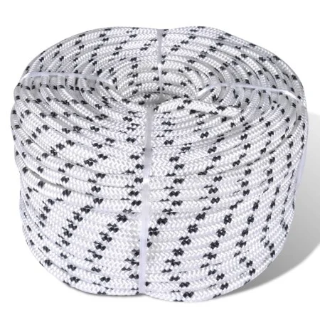 Polyester braided rope 6 mm 250 mm white by vidaXL, Ropes and metal cords - Ref: Foro24-143789, Price: 55,15 €, Discount: %