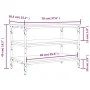 Banco zapatero madera de ingeniería negro 70x38,5x49 cm de , Bancos para recibidores y almacenamiento - Ref: Foro24-839038, P...