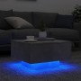Mesa de centro con luces LED gris hormigón 55x55x31 cm de , Mesas de centro - Ref: Foro24-836577, Precio: 67,28 €, Descuento: %
