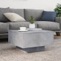 Mesa de centro con luces LED gris hormigón 55x55x31 cm de , Mesas de centro - Ref: Foro24-836577, Precio: 67,28 €, Descuento: %