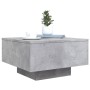 Mesa de centro con luces LED gris hormigón 55x55x31 cm de , Mesas de centro - Ref: Foro24-836577, Precio: 67,28 €, Descuento: %